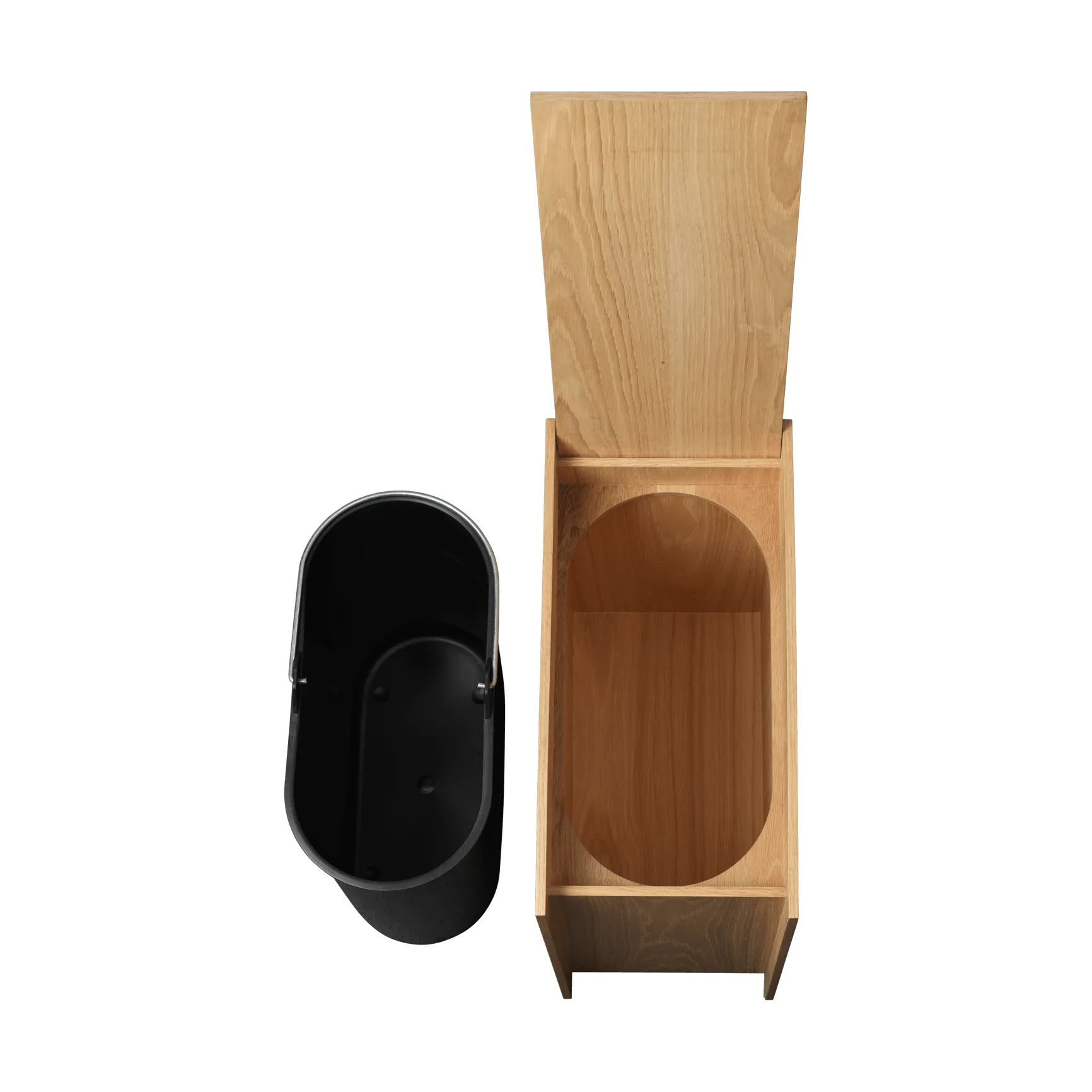 Sama waste bin, Oak, 50 L Ferm Living