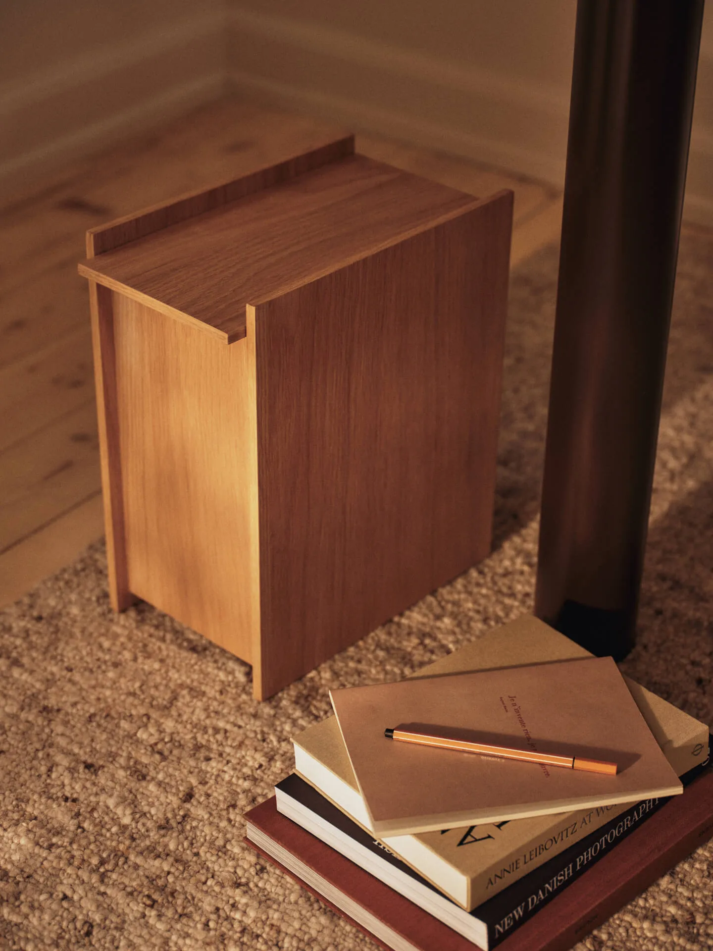 Sama waste bin, Oak, 50 L Ferm Living
