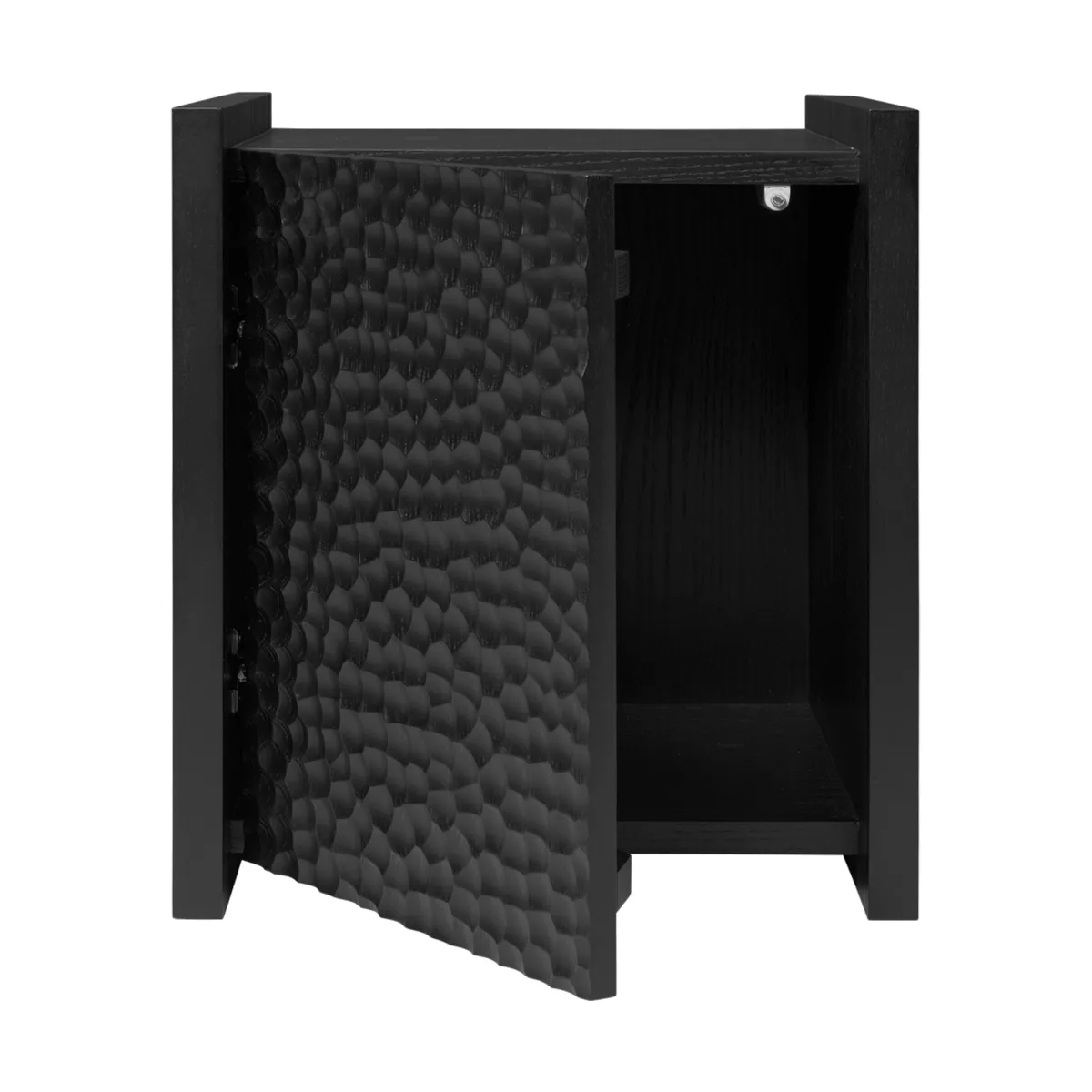 Scarni side table, Dark-stained ash, 38x40x45 cm Ferm Living