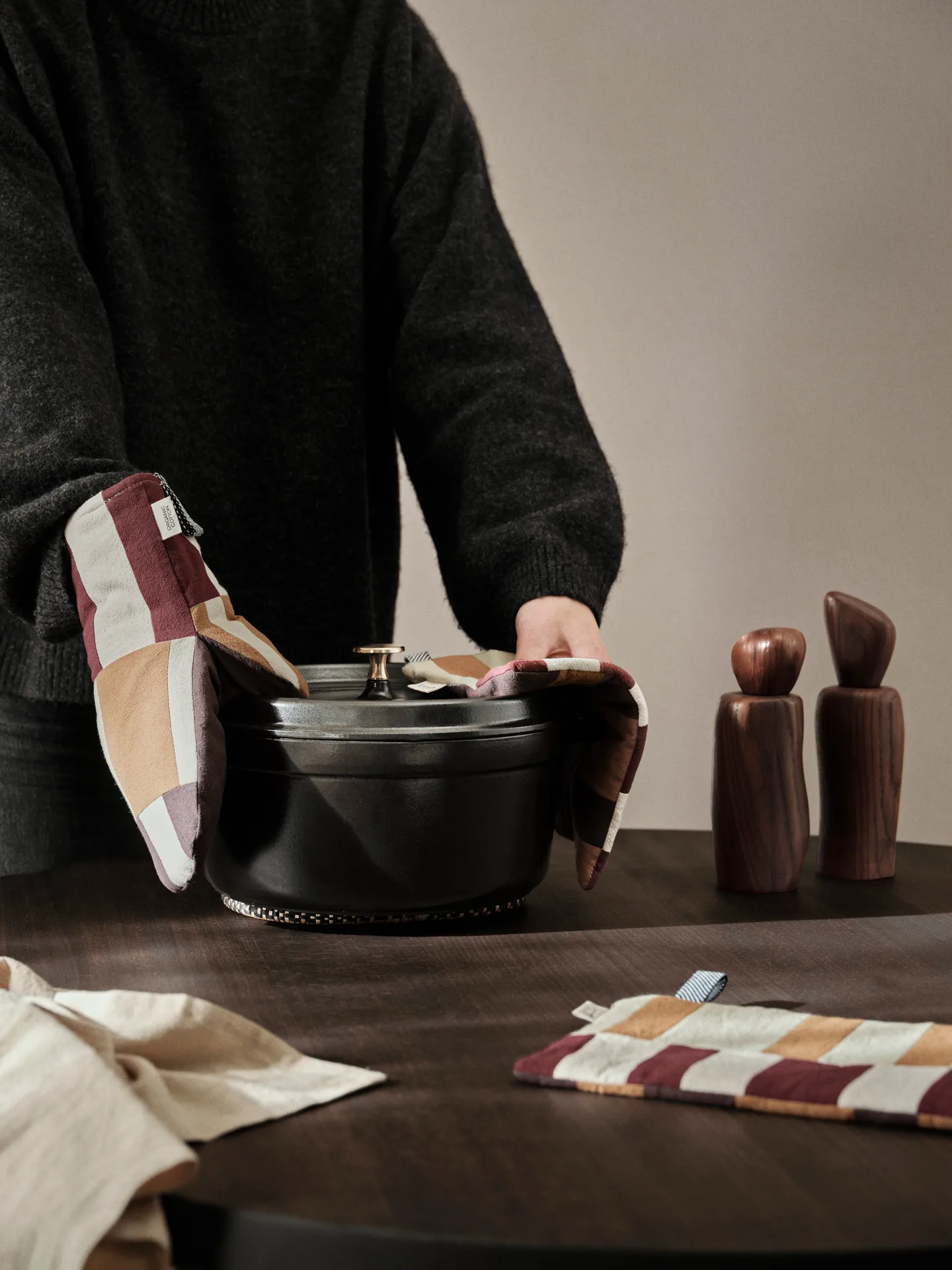 Section oven mitt 2-pack, Patchwork Ferm Living