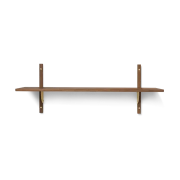 Sector shelfL/S - Smoked Oak, brass - Ferm Living