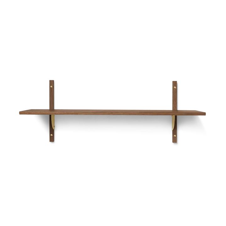 Sector shelfL/S - Smoked Oak, brass - Ferm Living