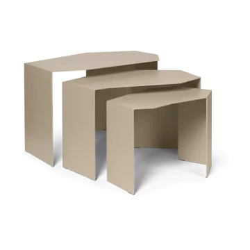 Shard cluster table 3-pack - Cashmere - Ferm Living