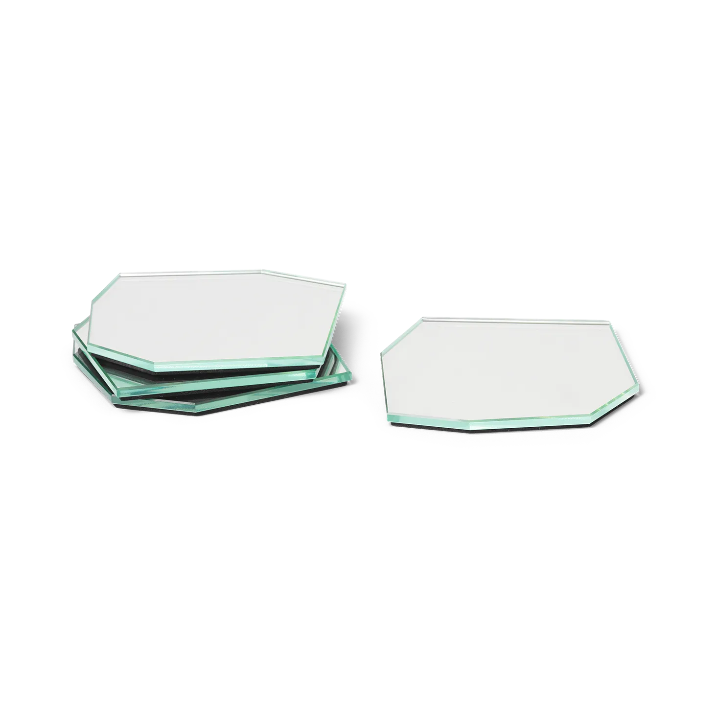 Shard coaster 4-pack, Mirror Ferm Living