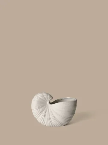 Shell flower pot - Off-white, 23x11.5x16 cm - Ferm Living