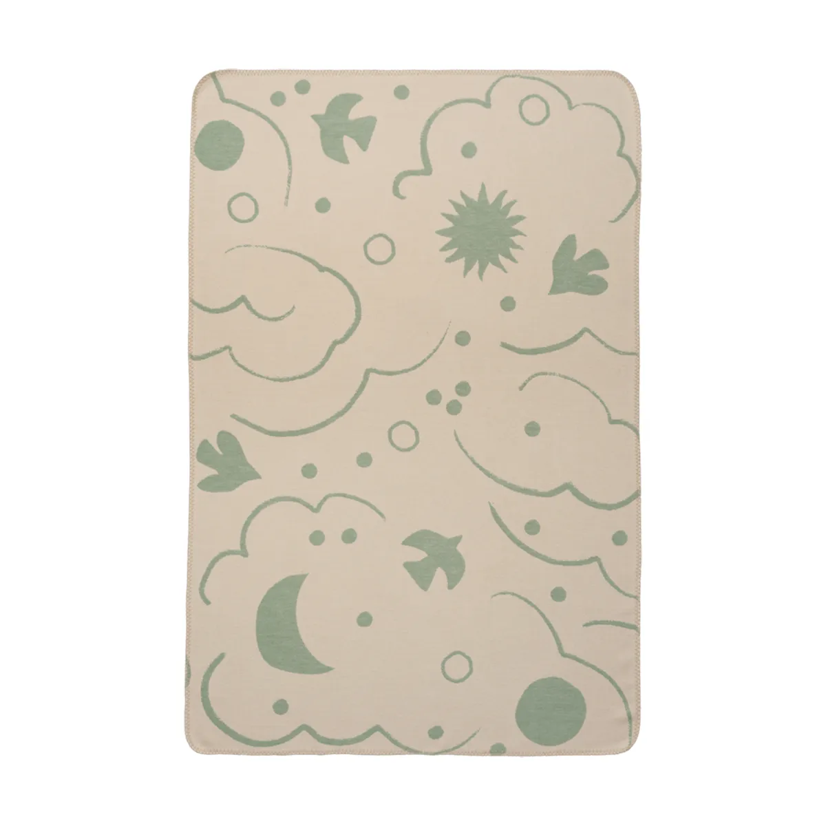 Skye blanket, Tea green-parchment, 80x120 cm Ferm Living