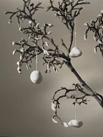 Snowball ornaments Christmas tree decoration 3 pieces - White - Ferm Living