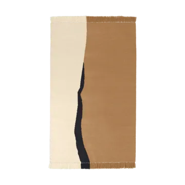 Soil Kelim rug - Dark sand-off white, 140x200 cm - Ferm Living