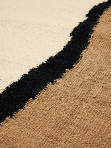 Soil Kelim rug - Dark sand-off white, 170x240 cm - Ferm Living