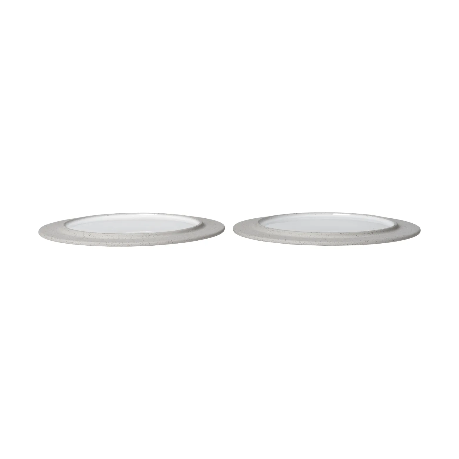 Sonae plate 2-pack, Grey-white, Ø22 cm Ferm Living