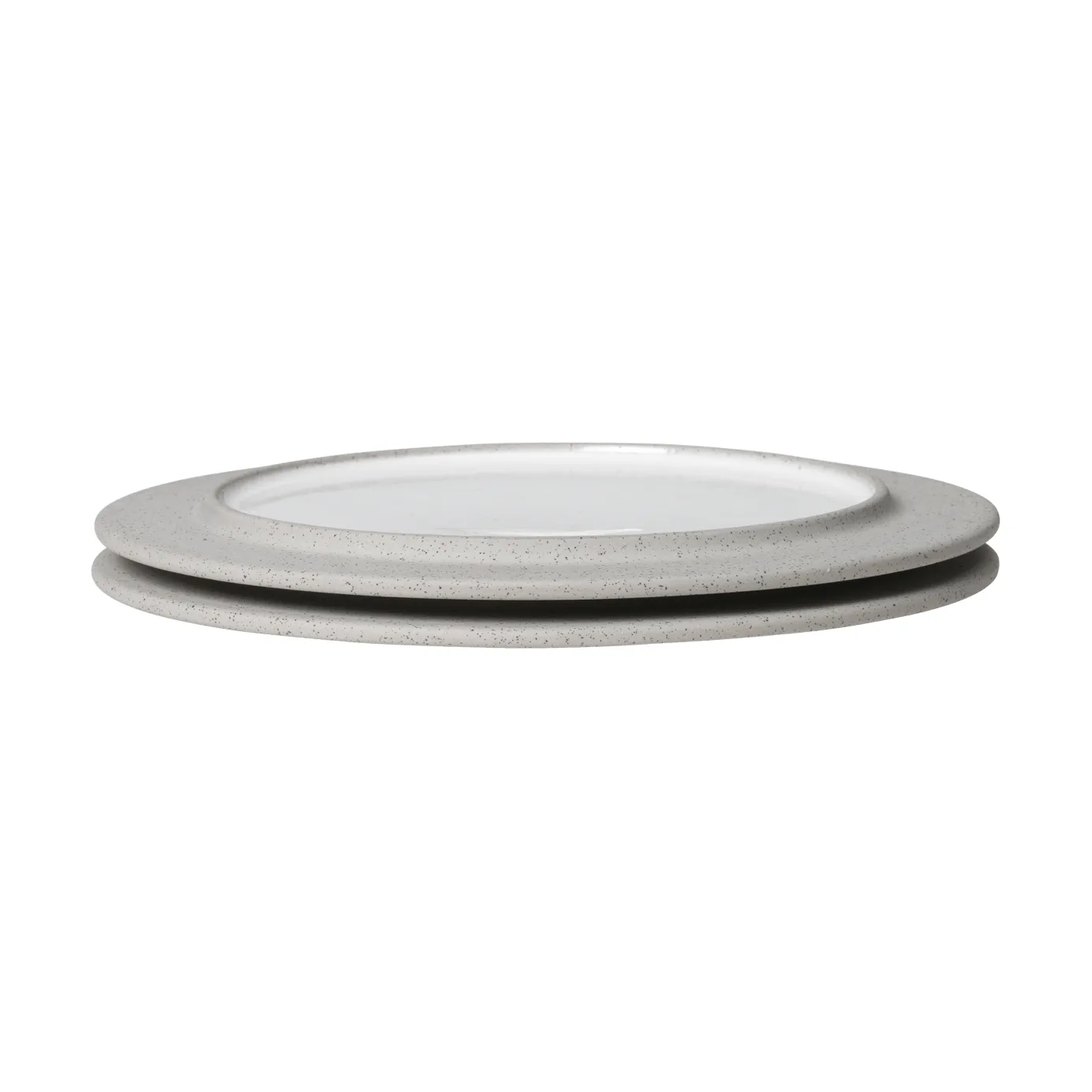 Sonae plate 2-pack, Grey-white, Ø22 cm Ferm Living