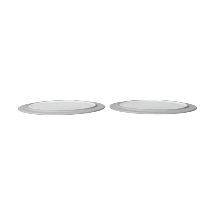 Sonae plate 2-pack - Grey-white, Ø28 cm - Ferm Living