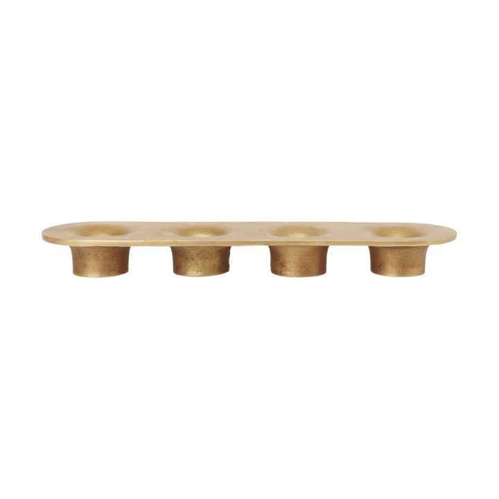 Soothe 4 candlestick 8x29 cm - Brass Finish - Ferm Living