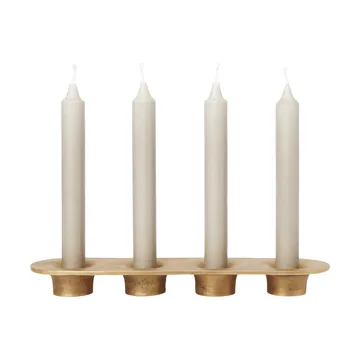 Soothe 4 candlestick 8x29 cm - Brass Finish - Ferm Living