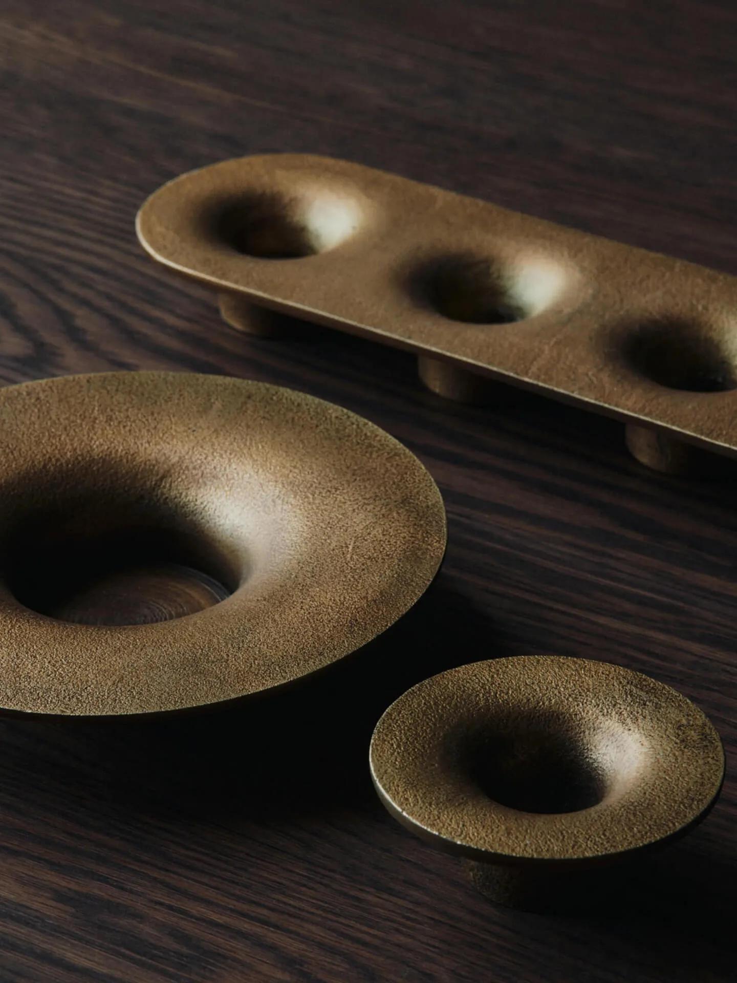 Soothe 4 candlestick 8x29 cm, Brass Finish Ferm Living