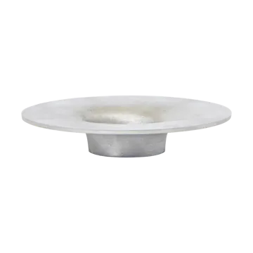 Soothe block candle holder Ø16 cm - Aluminium - Ferm Living