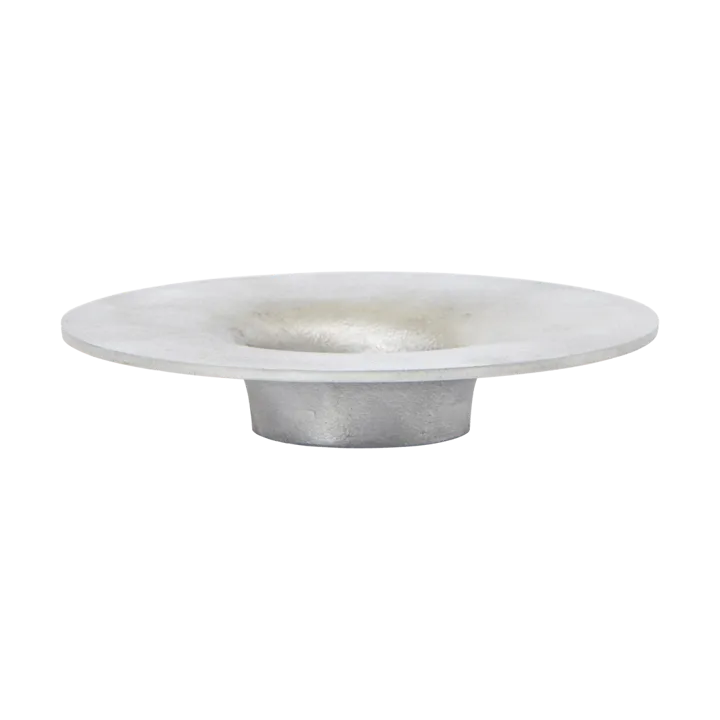 Soothe block candle holder Ø16 cm - Aluminium - Ferm Living