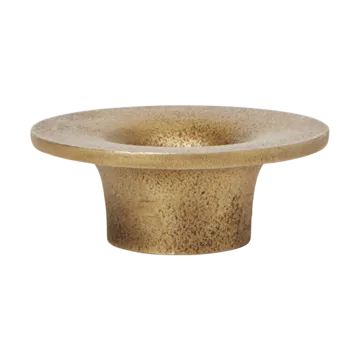Soothe candle holder Ø8 cm - Brass Finish - Ferm Living