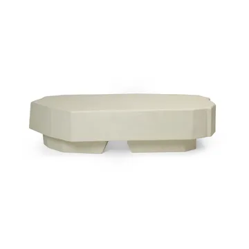 Staffa coffee table 163.5x82.4 cm - Ivory - Ferm Living
