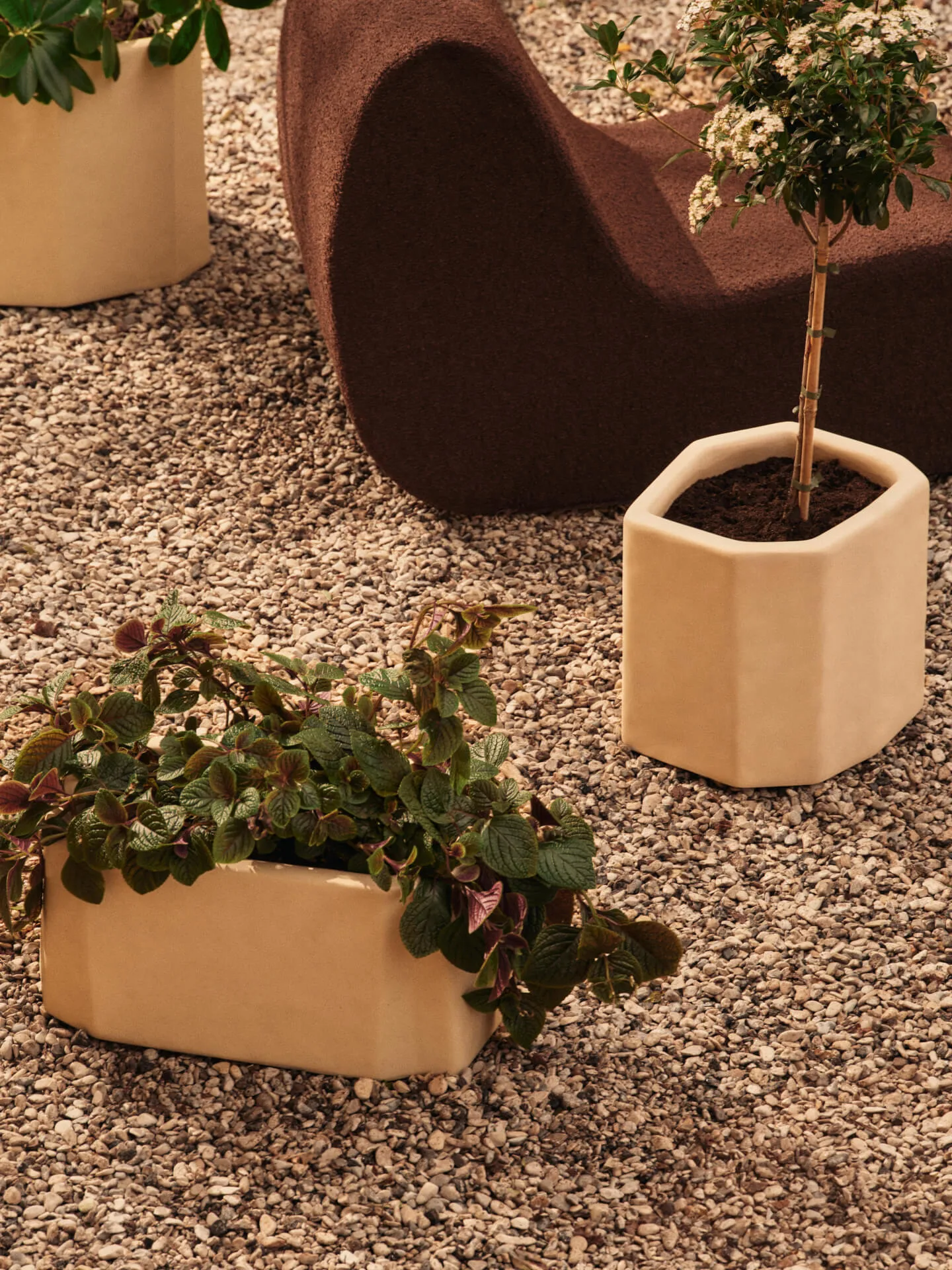 Staffa pot, Ivory, 56x32x27 cm Ferm Living