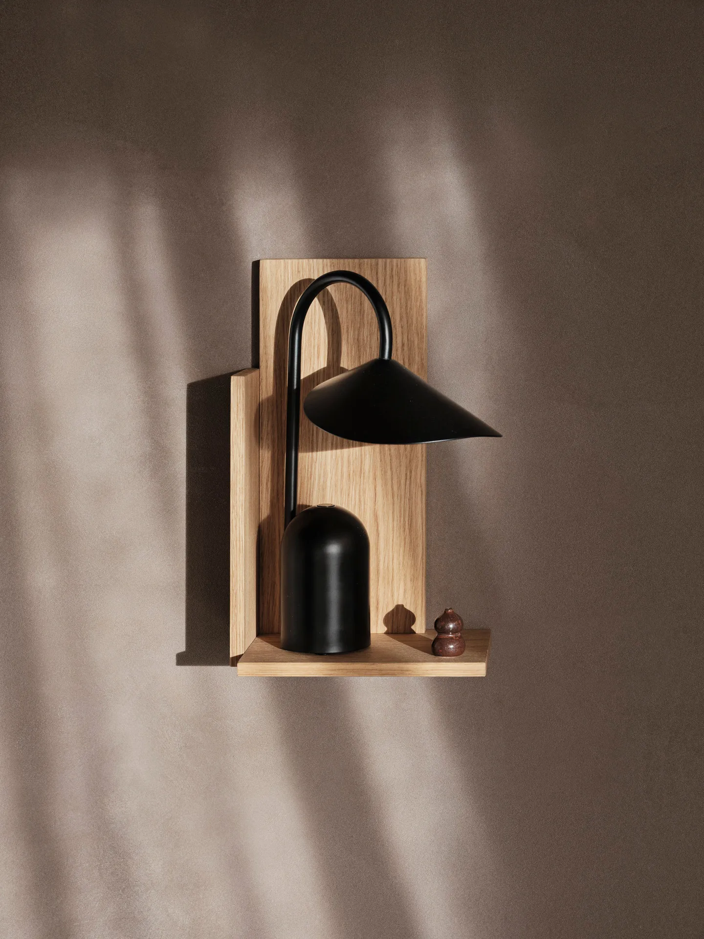 Stagger shelf tall, Oiled Oak Ferm Living