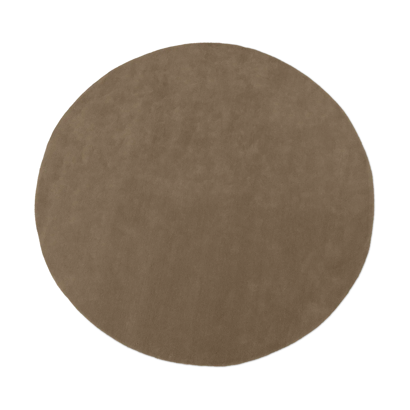 Stille tufted rug round, Ash Brown Ø240 cm Ferm Living