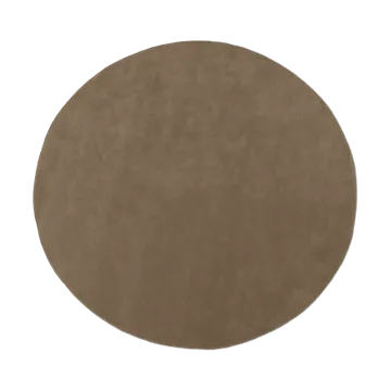 Stille tufted rug round - Ash Brown Ø240 cm - Ferm Living