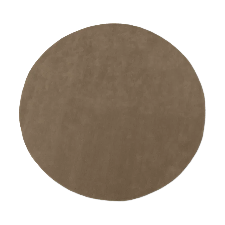 Stille tufted rug round - Ash Brown Ø240 cm - Ferm Living