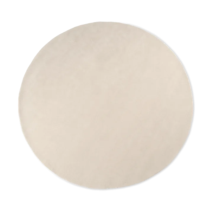 Stille tufted rug round - Off-white Ø240 cm - Ferm Living