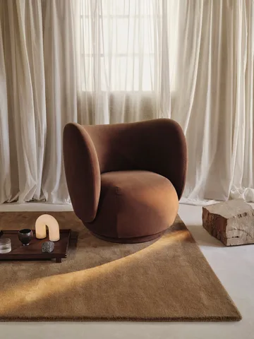 Stille tufted rug - Toffee, 140x200 cm - Ferm Living