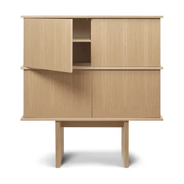 Stilt sideboard double 109x100 cm - Natural oak - Ferm Living