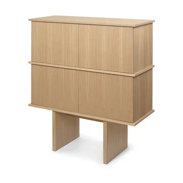 Stilt sideboard double 109x100 cm - Natural oak - Ferm Living
