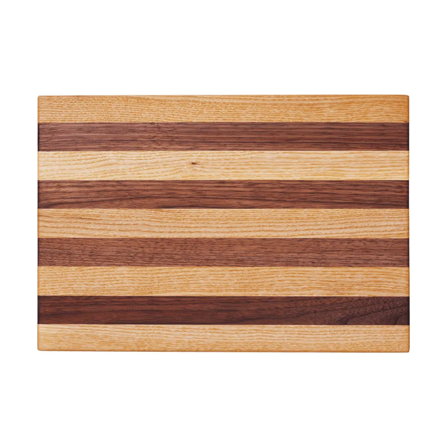 Stribe cutting board bold 25x36 cm, Walnut-oak Ferm Living
