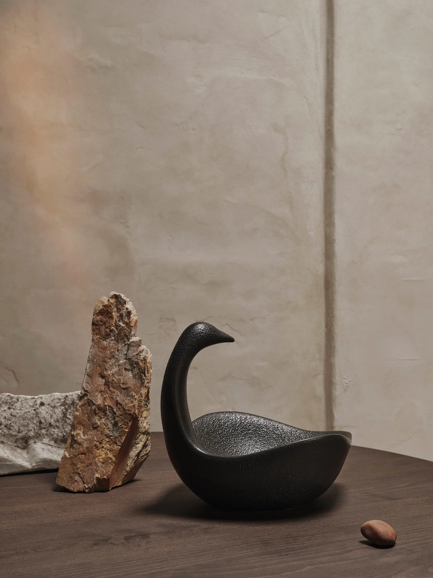 Swan Centrepiece, Black Ferm Living