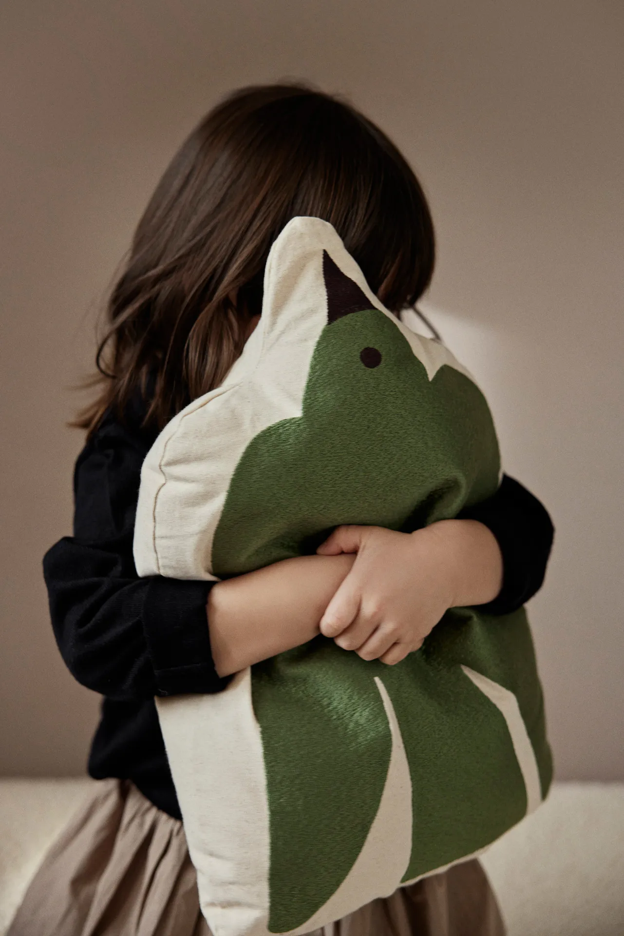 Swif bird cushion 32,5x48 cm, Avocado Green Ferm Living