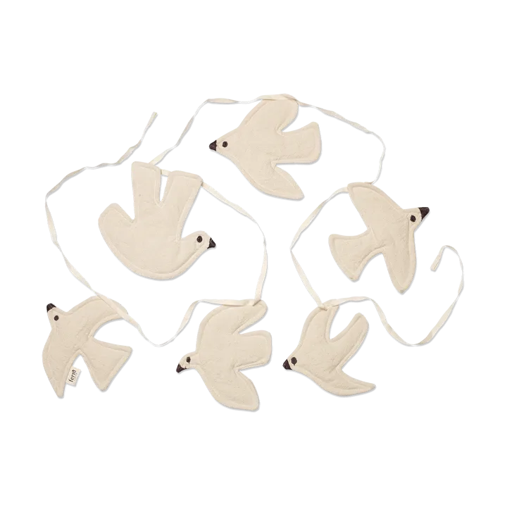 Swif bird garland 220 cm - Undyed - Ferm Living