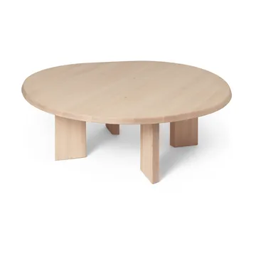 Tarn coffee table 107,6x108,1 cm - White oiled beech - Ferm Living