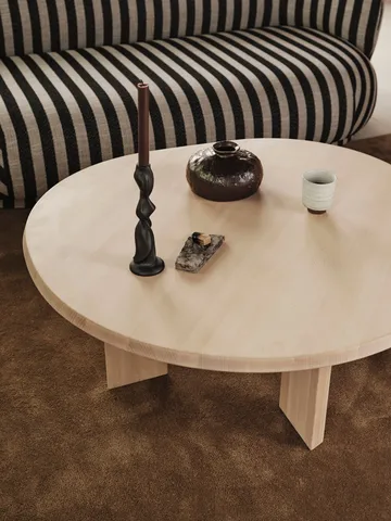 Tarn coffee table 107,6x108,1 cm - White oiled beech - Ferm Living