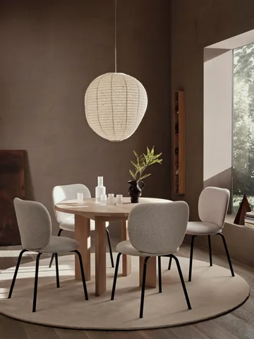 Tarn dining table 104.6x113.5 cm - White Oiled Beech - Ferm Living