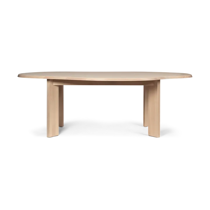 Tarn dining table 118.5x220 cm - White Oiled Beech - Ferm Living