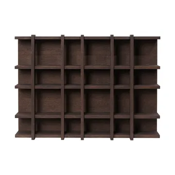 Tilem bookcase - Dark-stained oak, 6x4 - Ferm Living