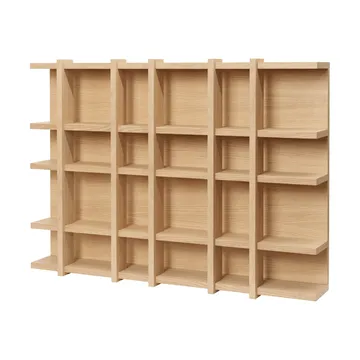 Tilem bookcase - Oak veneer, 6x4 - Ferm Living