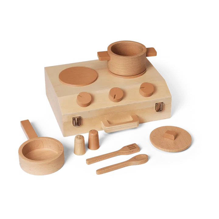 Toro Suitcase Kitchen cooking set for children - Natural - Ferm Living