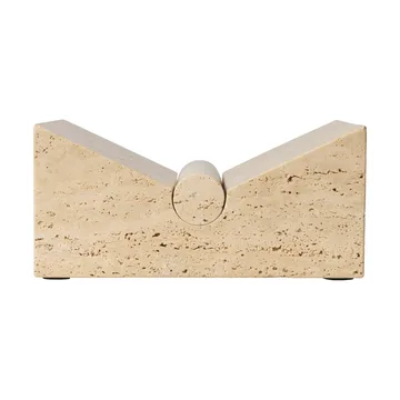 Tvara book stand - Travertine, 22x22 cm - Ferm Living