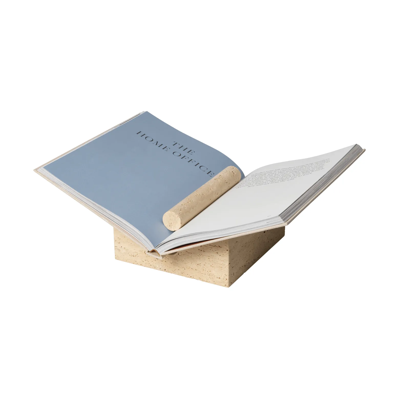 Tvara book stand, Travertine, 22x22 cm Ferm Living