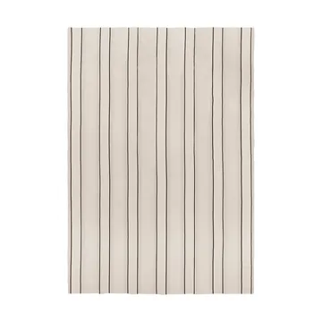 Twill bedspread - Off-white-black, 180x260 cm - Ferm Living