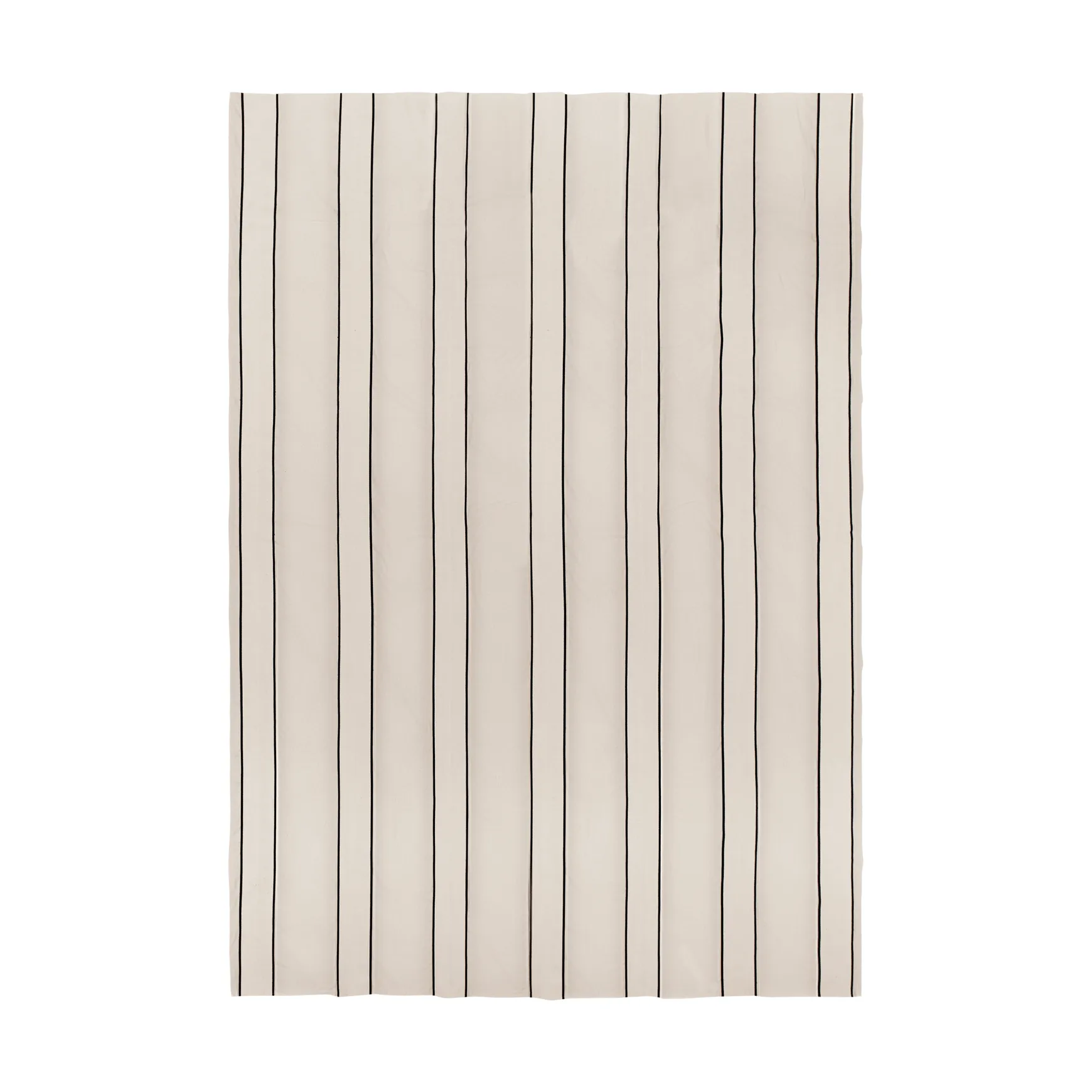 Twill bedspread, Off-white-black, 230x260 cm Ferm Living