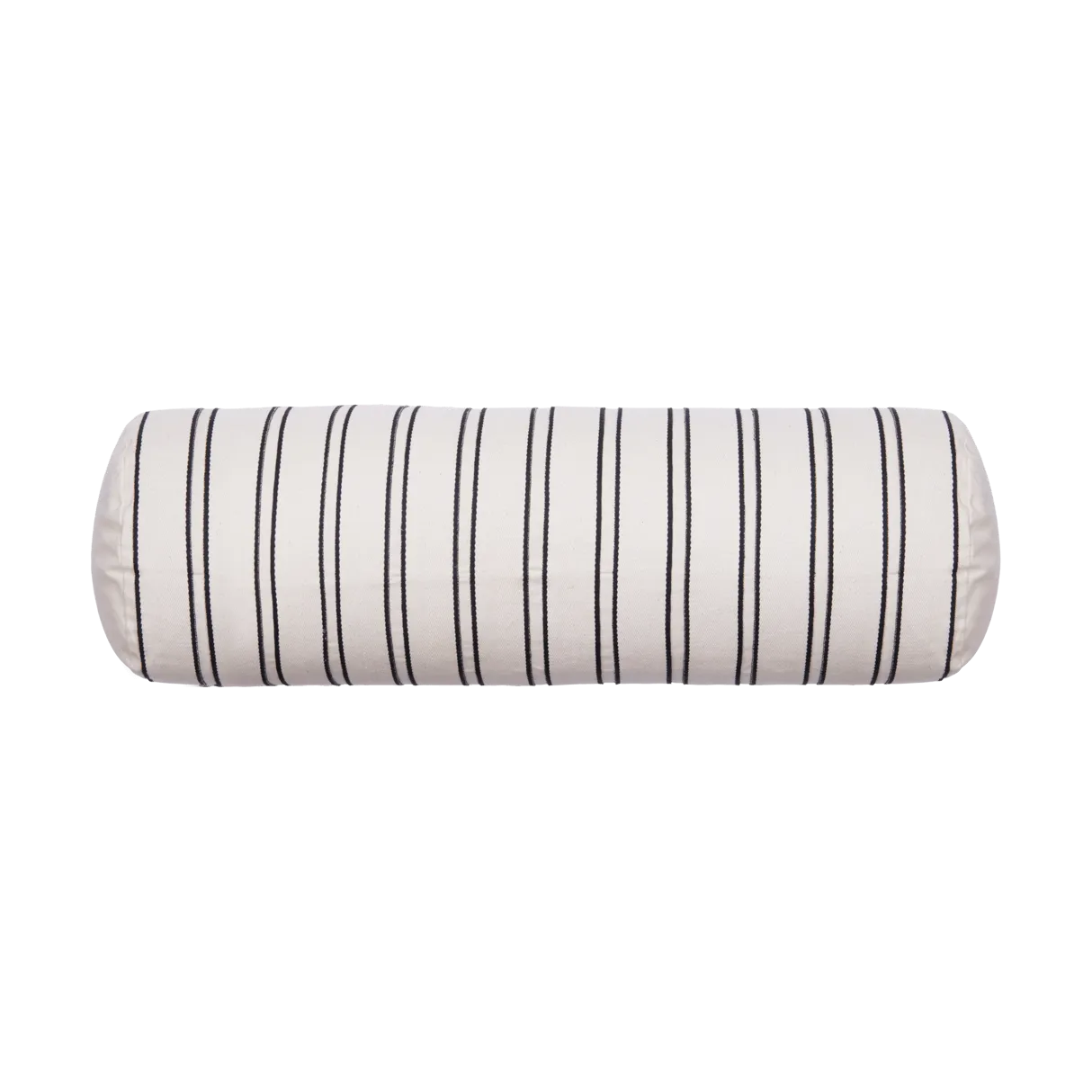 Twill bolster cylinder pillow, Off-white-black Ferm Living