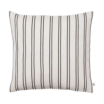Twill cushion cover 50x50 cm - Off-white-black - Ferm Living