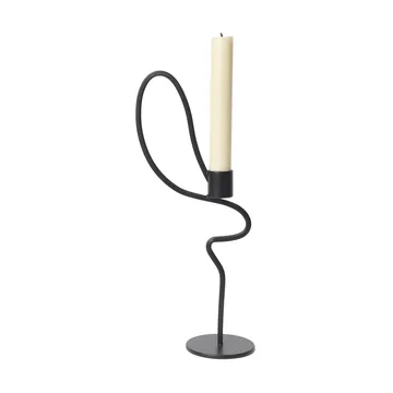 Valse candlestick high - Black - Ferm Living
